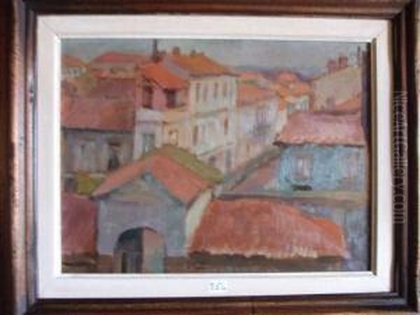 Entree De Village Oil Painting by Maurice Mendjisky