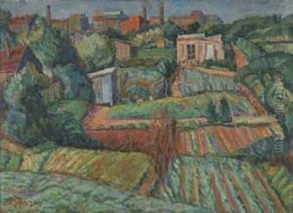 Jardins Oil Painting by Maurice Mendjisky