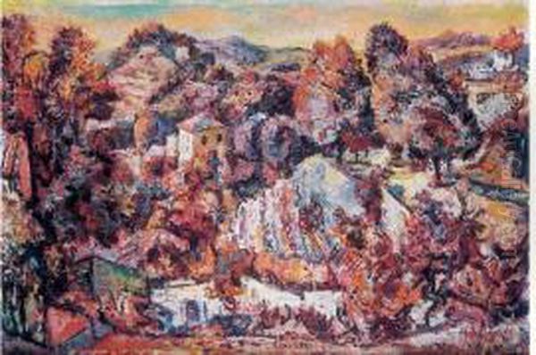 Paysage Provencal Oil Painting by Maurice Mendjisky