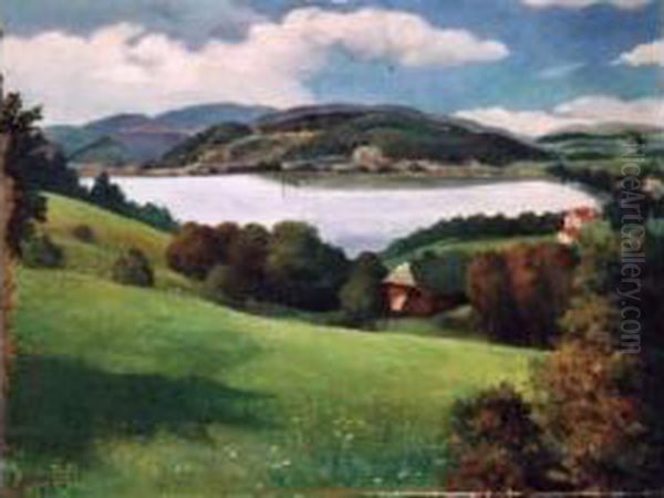 Paysage Montagneux (1915) Oil Painting by Maurice Mendjisky