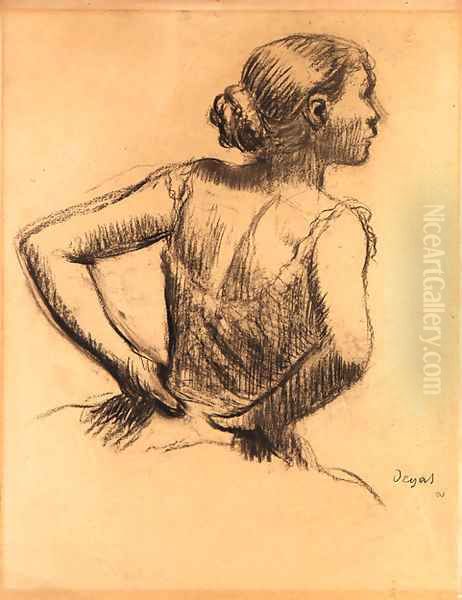 Buste de danseuse Oil Painting by Edgar Degas