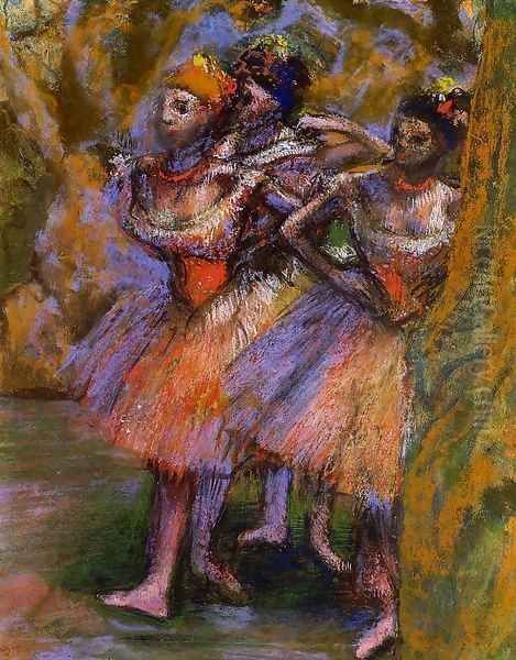 Three Dancers 1904-1906 Oil Painting by Edgar Degas