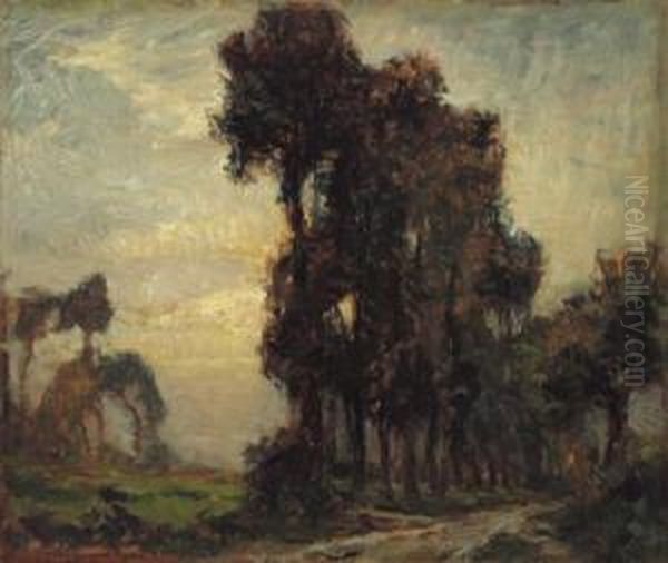 Campagna Piemontese Oil Painting by Francesco Mennyey