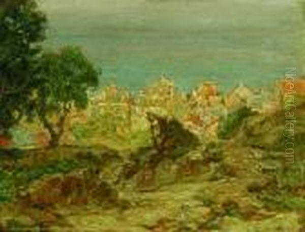 Laigueglia Oil Painting by Francesco Mennyey