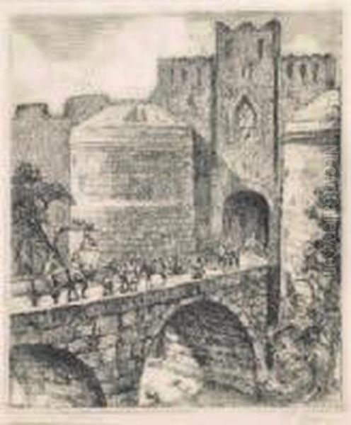 Rodi - Porta D'amboise Oil Painting by Francesco Mennyey