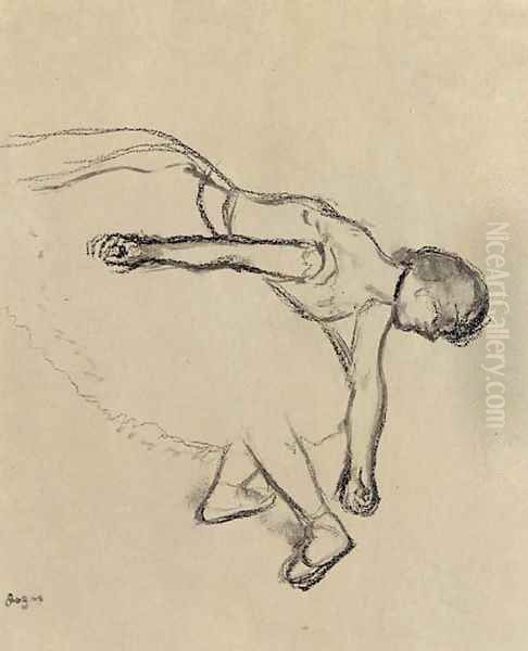 Danseuse en scene Oil Painting by Edgar Degas