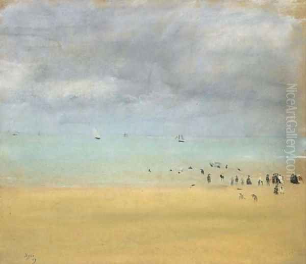 Plage à maree basse Oil Painting by Edgar Degas