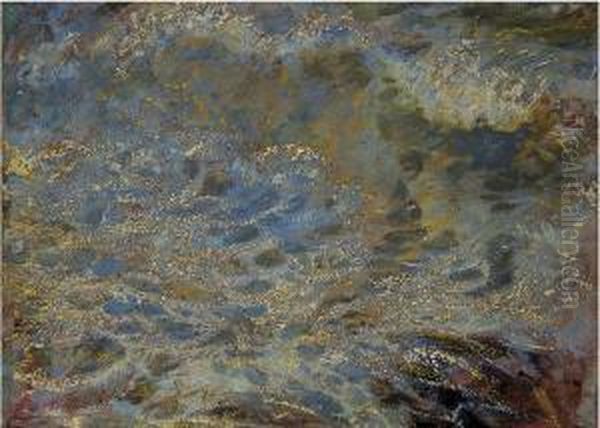 L'onda (studio Di Mare) Oil Painting by Rubaldo Merello