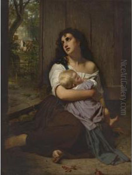 Abandoned Oil Painting by Hugues Merle