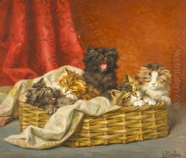 The Little Ones Oil Painting by Daniel Merlin