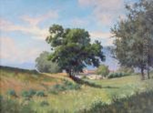 Paesaggio Oil Painting by Camillo Merlo