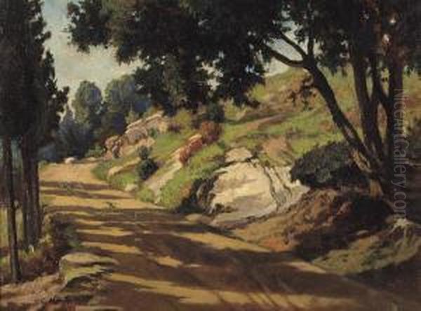 Strada Di Campagna Oil Painting by Camillo Merlo