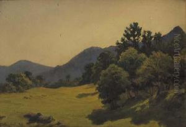 Paesaggio Oil Painting by Camillo Merlo