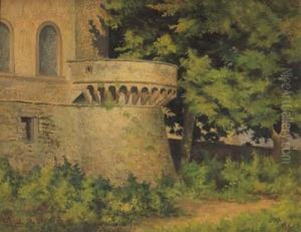 Castello Oil Painting by Camillo Merlo