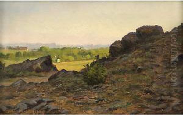 Paesaggio Oil Painting by Camillo Merlo