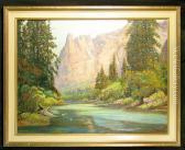 A Peaceful Day At Yosemite by James Arthur Merriam