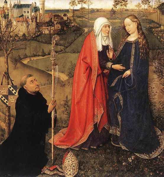 Visitation 1434-35 Oil Painting by Jacques Daret