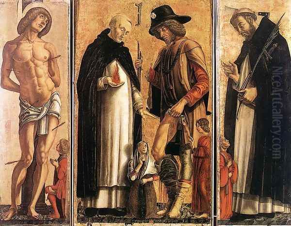 Polyptych 1475 Oil Painting by Andrea Da Murano