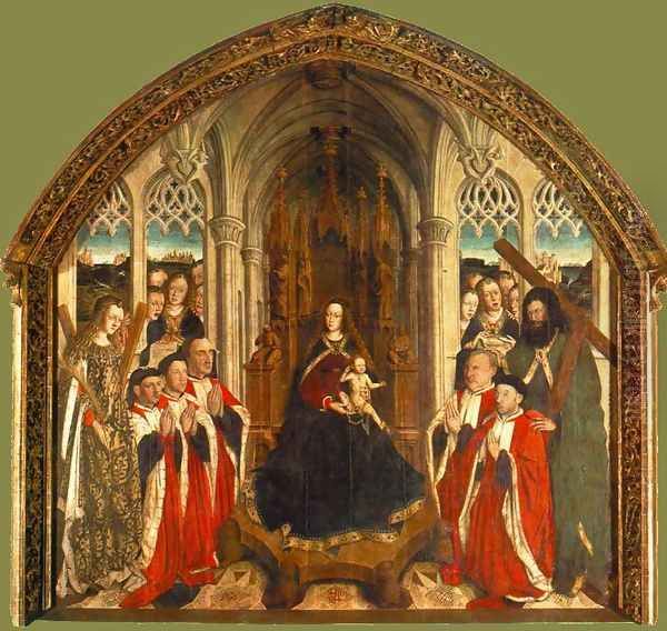 Altarpiece of the Councillors 1445 Oil Painting by Lluis Dalmau