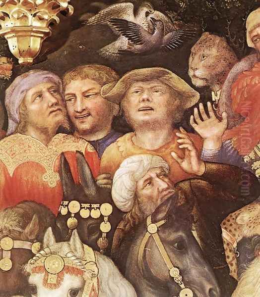 Adoration of the Magi (detail 3) 1423 Oil Painting by Gentile Da Fabriano