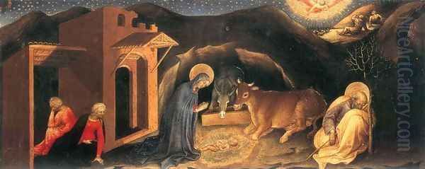 Nativity 1423 Oil Painting by Gentile Da Fabriano