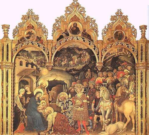 The Adoration of the Magi 1422 Oil Painting by Gentile Da Fabriano