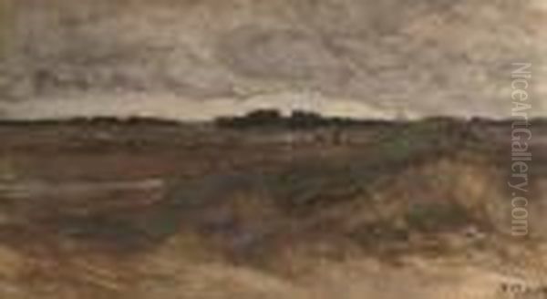 On The Heath Oil Painting by Sientje Mesdag Van Houten