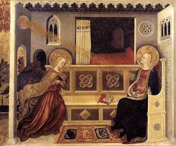 Annunciation Oil Painting by Gentile Da Fabriano