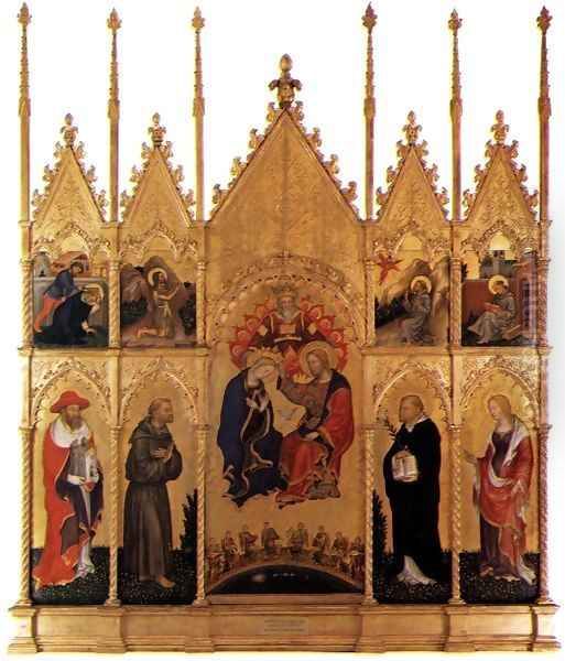 Polyptych of Valle Romita Oil Painting by Gentile Da Fabriano