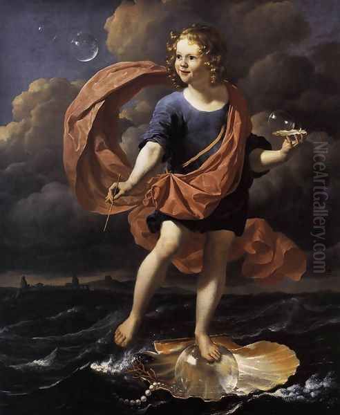 Allegory 1663 Oil Painting by Karel Dujardin