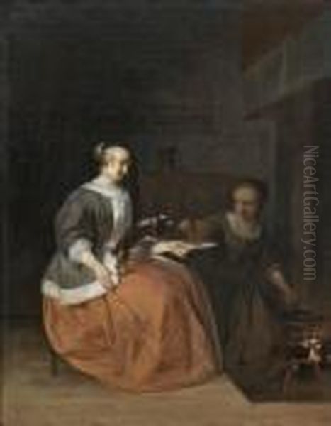 Le Dejeuner Du Chien Oil Painting by Gabriel Metsu