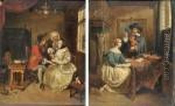 La Visite Du Medecin Oil Painting by Gabriel Metsu