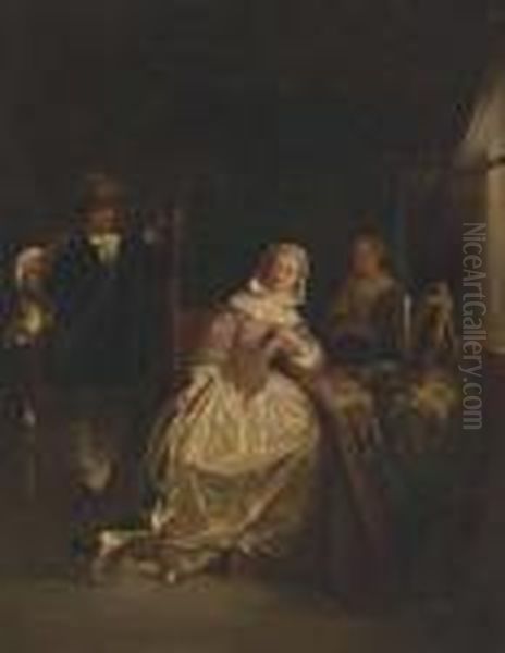 The Hunter's Gift Oil Painting by Gabriel Metsu