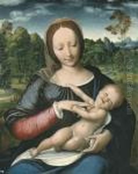 The Madonna And Child Oil Painting by Jan Massys