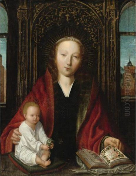 Madonna And Child Oil Painting by Quinten Metsys