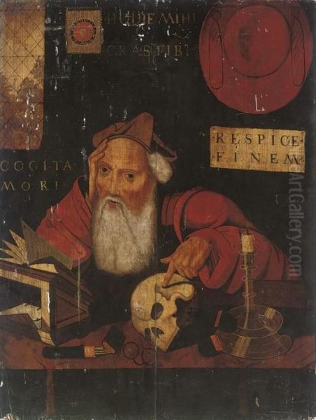 Saint Jerome In His Study Oil Painting by Quinten Metsys