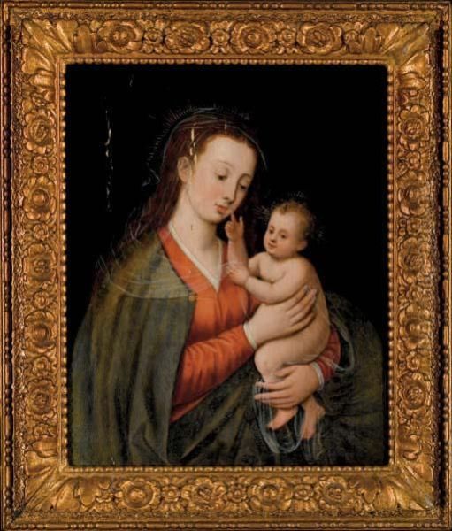 Vierge A L'enfant Oil Painting by Quinten Metsys