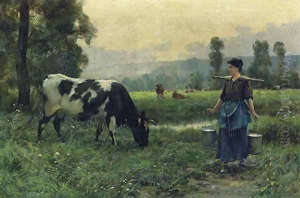 The Milkmaid I Oil Painting by Julien Dupre