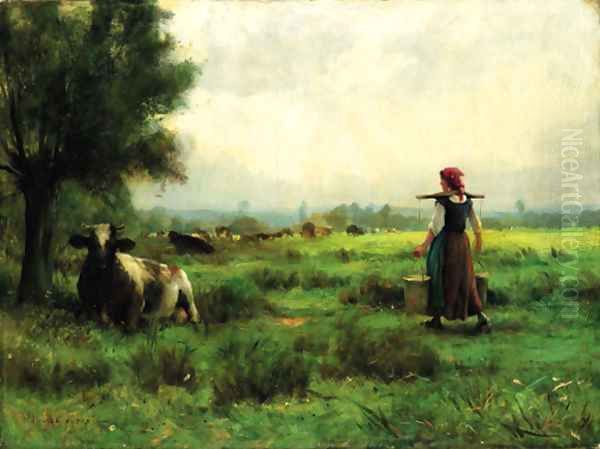 In the fields Oil Painting by Julien Dupre