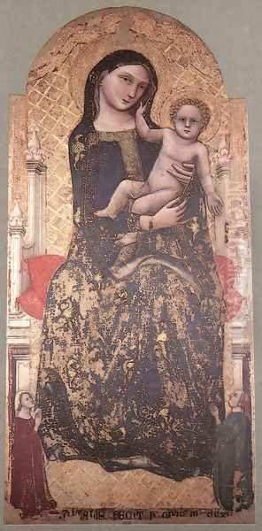 Madonna and Child 1345 Oil Painting by Vitale Da Bologna