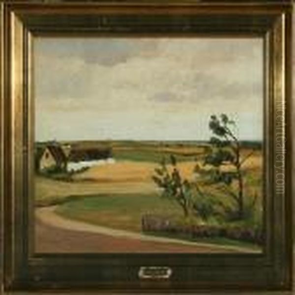 Juli Eftermiddag Ved Hammersholt Oil Painting by Carl Vilhelm Meyer