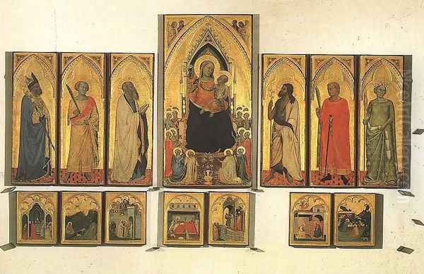 Polyptych of Saint Pancrazio Oil Painting by Bernardo Daddi