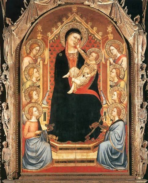 Madonna and Child Oil Painting by Bernardo Daddi