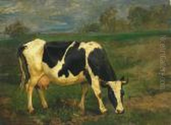 Ol/lwd Oil Painting by Paul Friedrich Meyerheim