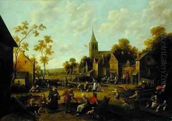 Kermesse Oil Painting by Joost Cornelisz. Droochsloot