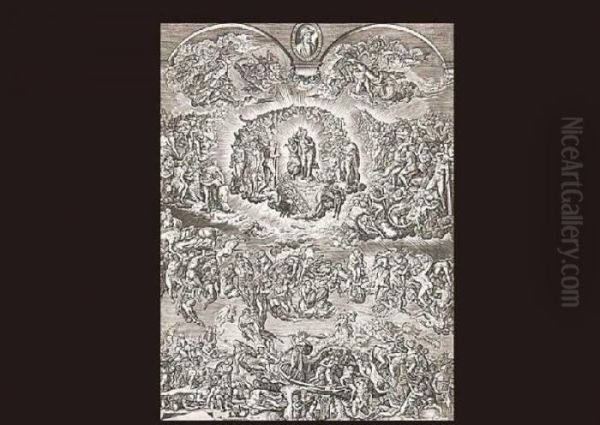 Last Judgement Oil Painting by Michelangelo