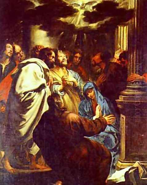 The Descent of the Holy Spirit Oil Painting by Sir Anthony Van Dyck