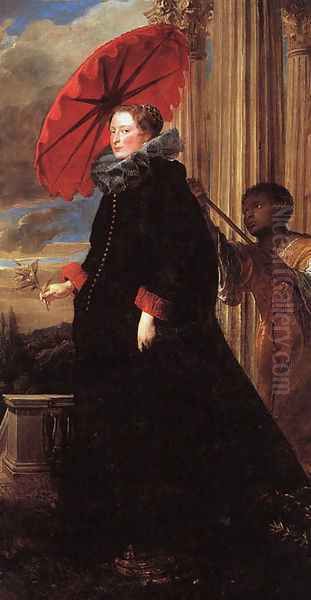 Marchesa Elena Grimaldi Oil Painting by Sir Anthony Van Dyck