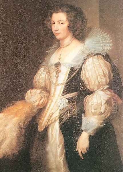 Portrait Of Maria Lugia De Tassis Oil Painting by Sir Anthony Van Dyck