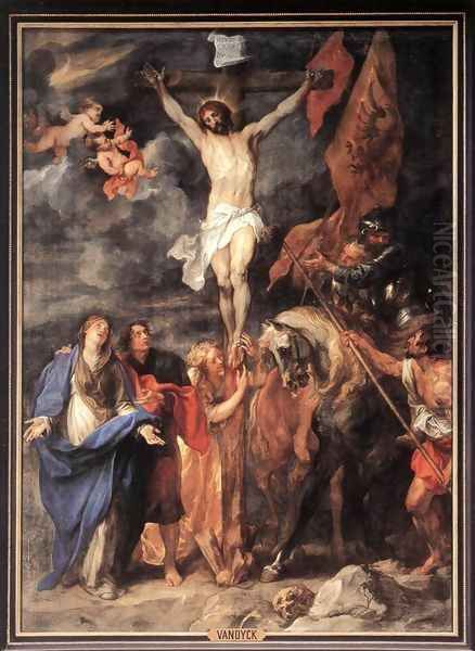 Golgotha 1630 Oil Painting by Sir Anthony Van Dyck